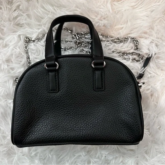 MICHAEL Michael Kors Williamsburg Extra Small Bowling Crossbody Bag Black - Picture 4 of 12